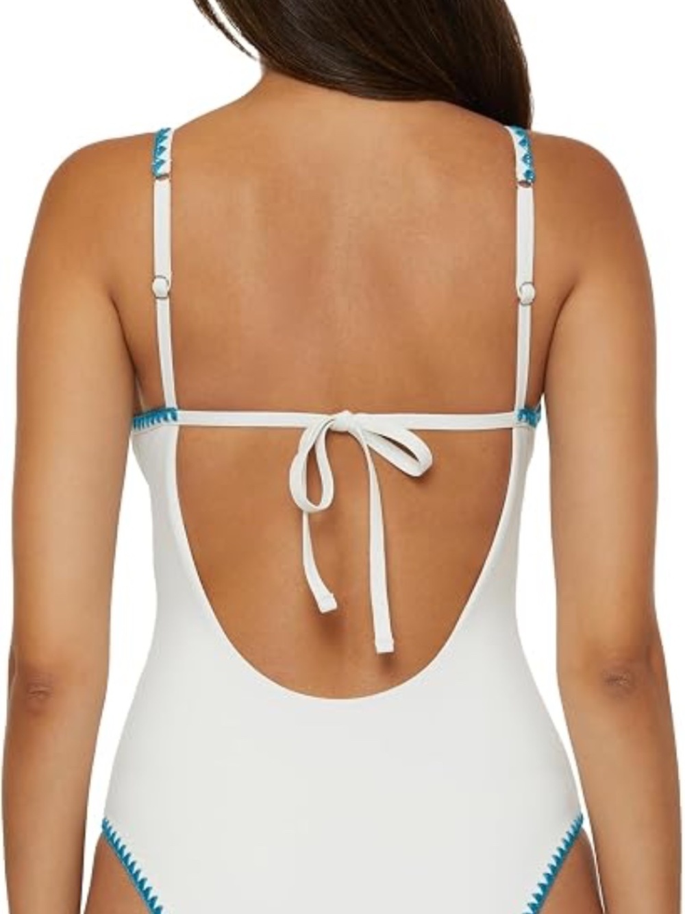 Lucky Brand Marabella One Piece Swimsuit White Size Large - Picture 3 of 11